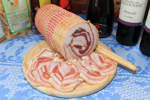 Pancetta arrotolata